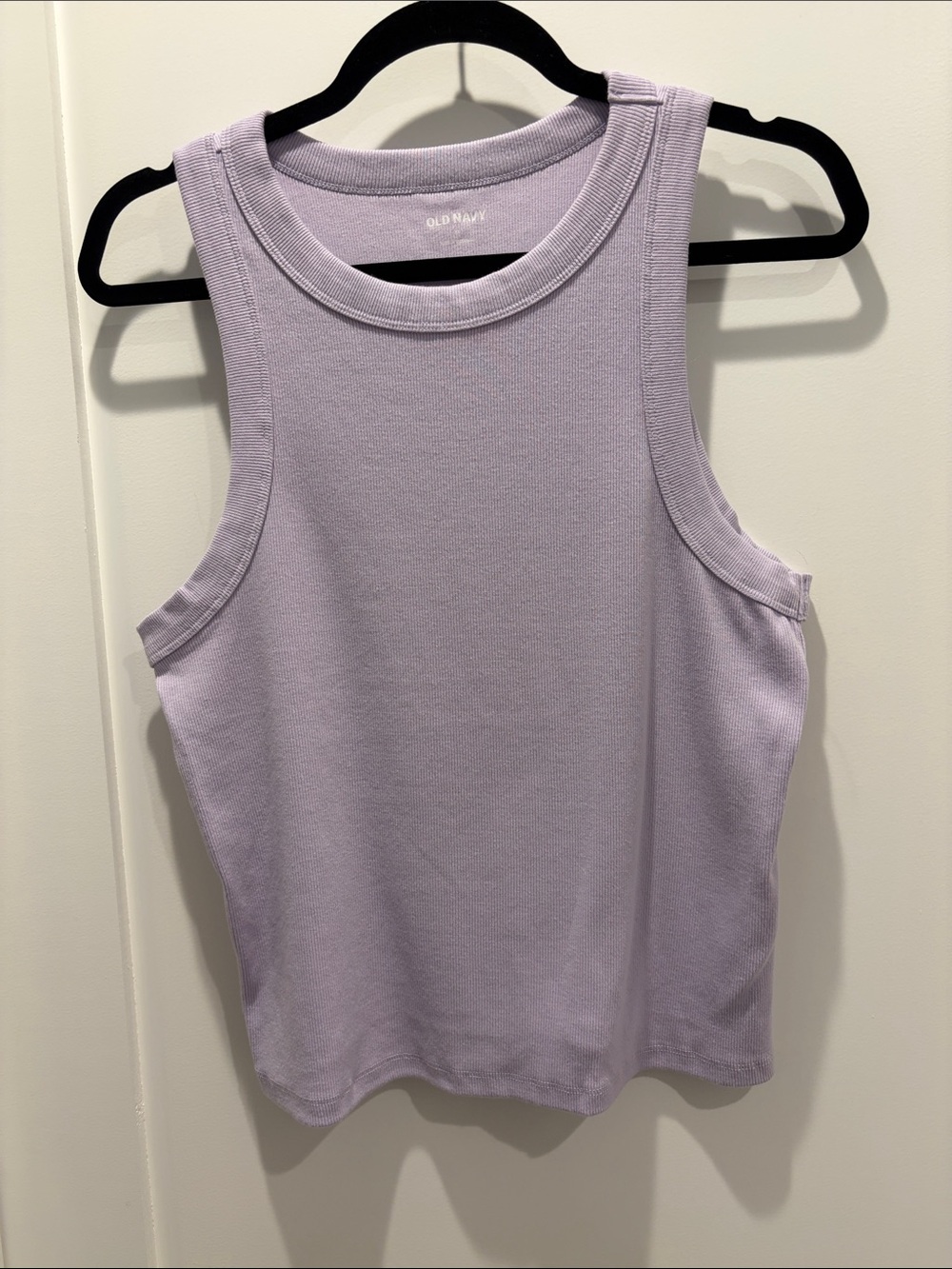 Old Navy Women's Light Lavender Ribbed Tank Top